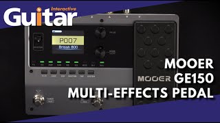 MOOER GE150 MultiEffects Pedal  Review [upl. by Aivatan]