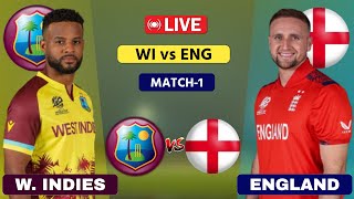 West Indies vs England Live 1st ODI  WI vs ENG Live  Scores amp Commentary [upl. by Nylidnarb]