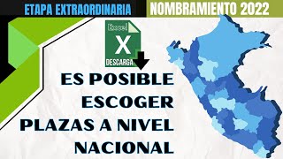 📗✅PODRÁS ESCOGER PLAZAS EN OTRA REGIÓN PARA ETAPA EXTRAORDINARIA NOMBRAMIENTO DOCENTE 2022 [upl. by Benge389]