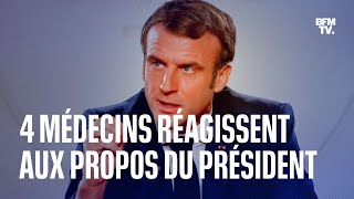 quotEmmerder les nonvaccinésquot  4 médecins réagissent aux propos polémiques d’Emmanuel Macron [upl. by Airahs]