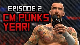 CM PUNKS YEAR Part 2  WWE 2K14 [upl. by Anatak]