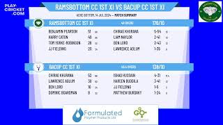 Ramsbottom CC 1st XI v Bacup CC 1st XI [upl. by Bal]