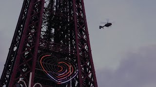 Blackpool Tower Fire Incident [upl. by Ydnem]