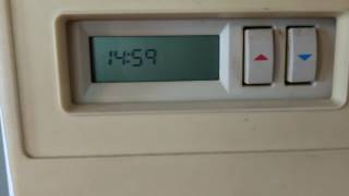 old White Rodgers Thermostat Circa 1980s [upl. by Neelsaj1]