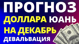 Прогноз курса доллара на декабрь Девальвация Юань Прогноз доллара 2022 Дефолт Курс рубля евро [upl. by Arded98]