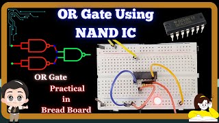 Construction of OR Gate using IC 7400 NAND Gate [upl. by Namie]