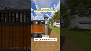 Simple Fence Design Ideas for 300sqm lot fencedesign fenceideas fenceconstruction engrmyles [upl. by Enalda]