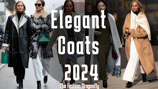 ELEGANT COATS 2024 TRENDS FOR FALLAUTUMNWINTER TOP COAT TRENDS [upl. by Iona]