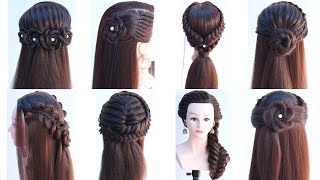 8 attractive open hairstyle for function  beautiful hairstyle [upl. by Melamed232]