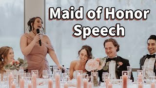 Incredible Maid of Honor Speech  Heartwarming amp Hilarious [upl. by Elrem]