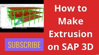 6 SAP 2000 tutorial SIMPLE How to Make Extrusion on SAP 3D from a point [upl. by Leihcey]