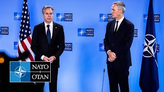 NATO Secretary General with 🇺🇸 US Secretary of State Antony J Blinken 28 NOV 2023 [upl. by Levison988]