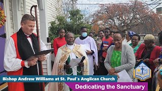 Bishop Andrew Williams at St Pauls Anglican Church Waltham Dedication of the Sanctuary [upl. by Fleece223]