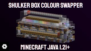 Shulker Box Colour Swapper  automatically colour code your storage Java 121 [upl. by Martreb498]