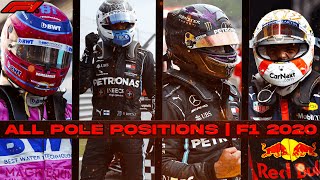 All Pole Positions  F1 2020 Season [upl. by Adnolahs]