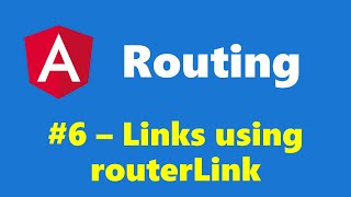 106  Navigation Link using routerLink  Routing  Angular Series [upl. by Alicec]