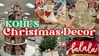 🎄CHRISTMAS 2023 DECOR AT KOHLS LOTS OF GINGERBREAD DECOR 2023 30 Off sale christmas2023 [upl. by Rolph510]