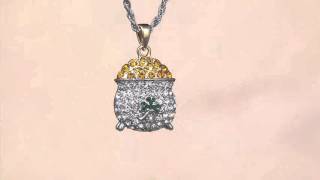 Killarney Crystal Pot of Gold Pendant on QVC [upl. by Og]