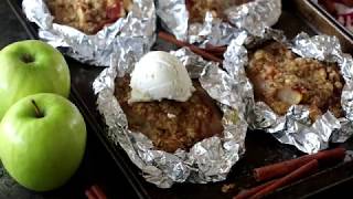 How to Make Apple Crisp Foil Packets [upl. by Rowell950]