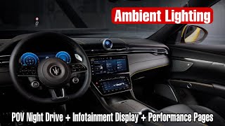 Maserati Grecale Ambient Lighting amp POV Drive [upl. by Jeannette]