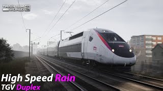 High Speed Rain  LGV Méditerranée  Train Sim World 2 1080p60fps [upl. by Navy]