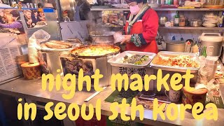 DONGDAEMUN NIGHT MARKET IN SEOUL SOUTH KOREA [upl. by Alenairam]