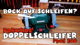 Mal angeschliffen  PARKSIDE® Doppelschleifer PDOS 200 [upl. by Sinnylg]