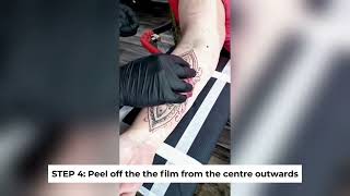 How to Apply Monsters Ink Snake Skin Tattoo Film [upl. by Bina884]