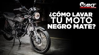 Cómo lavar tu moto negro mate [upl. by Amick]