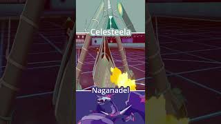 CELESTEELA vs NAGANADEL  Ultra Beast Pokémon Battle pokemon [upl. by Regan]