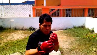 Joao Peña Ostos probando Guantes K17 MMA Red Line Boxeo Peru [upl. by Nomzed]