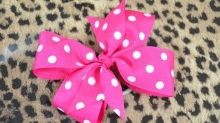 How To Make A Pinwheel Hair Bow [upl. by Eiaj]