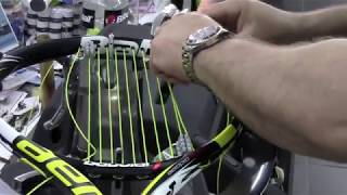 How to string a racquet with an ATW Universal By Richard Parnell [upl. by Holzman]