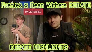 Nick Fuentes amp Dean Withers Debate Highlights WHO WON THE DEBATE [upl. by Hserus197]