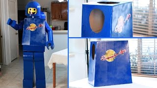 How to make an Awesome Lego Man Costume  Body Lego Movie Benny [upl. by Ahcarb]