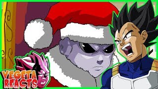 Vegeta Reacts To Santa Jiren Dragon Ball Parody [upl. by Drannek]