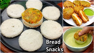 2 Minutes Bread Snacks  Spicy Cheese Bread Vada  New Recipe  New Recipe For Evening Snacks [upl. by Aicrag]