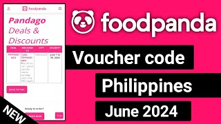 foodpanda philippines voucher code in june 2024  foodpanda voucher code  foodpanda voucher [upl. by Quiteria]