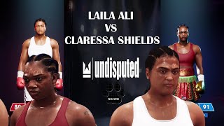 UUDISPUTED BOXING  LAILA ALI VS CLARESSA SHIELDS [upl. by Reave]