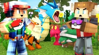 SECRET CAVE amp BATTLING ASH KETCHUM IN POKEMON GO Minecraft Roleplay [upl. by Buller]