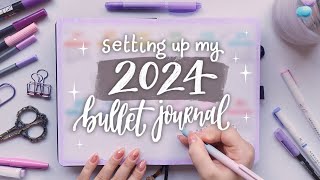 Setting Up My 2024 Bullet Journal 🌟 Plan With Me [upl. by Hubble]