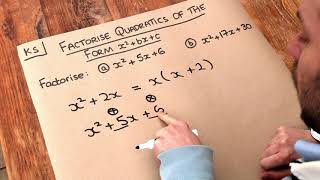 Key Skill  Factorising quadratics of the form x2  bx  c [upl. by Emilie]