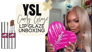 Day 12  Unboxing  Swatching the new YSL gloss sticks 🤔 [upl. by Aticilef]