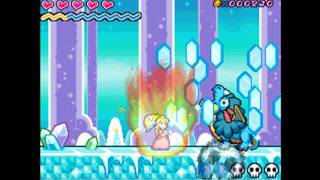 Super Princess Peach  Boss6 Blizzaurus No Damage [upl. by Eniamrej]