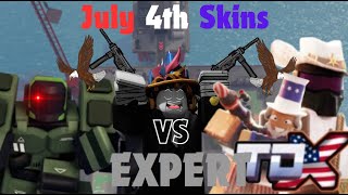 July 4th skins vs Expertheadphone warring  TDX [upl. by Gwenora]