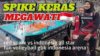 SPIKE KERAS MEGAWATI RED SPARK VS SHELLA YOLLA YULIANA PROLIGA 2024 INDONESIA ALL STAR FUN VOLLEYBAL [upl. by Socher]