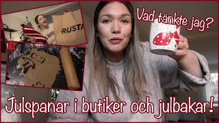 JULSPANING I BUTIKER amp JULBAKAR 🎄JULHAUL VAD TÄNKTE JAG 😳  VLOGG 151  AMANDA MARIN [upl. by Fredra]