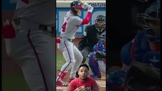 Harper y su Jonrón con el BATE ROTO beisbollatino shortsvirales sports mlb beisbol [upl. by Denise]