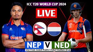 NEPAL VS NETHERLAND ICC T20 WORLD CUP 7TH MATCH 2024  NEPAL VS NED T20 WORLD CUP MATCH 2024 LIVE [upl. by Moriyama]