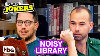 Sal vs Murr in a College Library Challenge Clip  Impractical Jokers  TBS [upl. by Nnayrrehs]